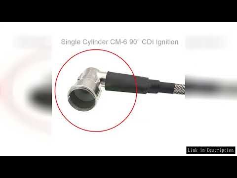 Rcexl Single Ignition CDI CM6-10mm 90 DegreeSpark Plug Special for DLE Gas Petrol Engine DLE20/DLE30