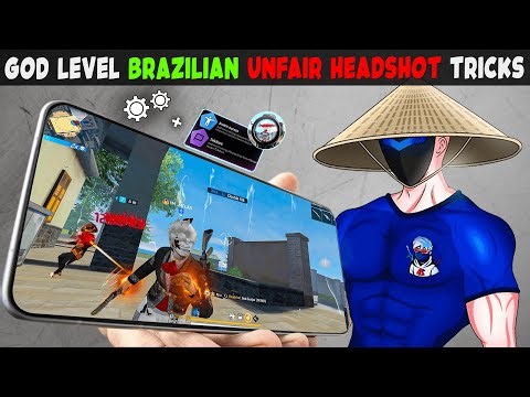 God Level Brazilian🇧🇷 Top 5 Unfair Headshot Tricks | Auto Headshot Setting | Free Fire MAX