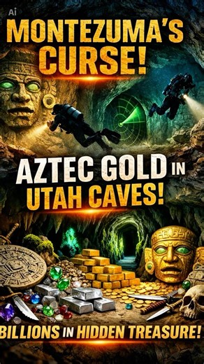 AZTEC GOLD UTAH: MONTEZUMA’S $2B CAVE TREASURE #aishorts #hiddensecretsdidyouknow #realmystery