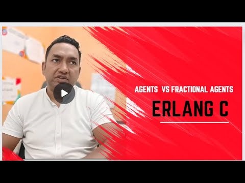 Agents and Fractional Agent formula in Erlang C