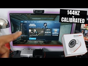 I CALIBRATED MY 144HZ GAMING MONITOR! (datacolor SpyderX Pro)