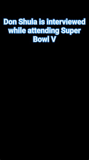 January 17, 1971: Miami Dolphins head coach Don Shula is interviewed by WTVJ reporter Ike Seamans before Super Bowl V at the Orange Bowl. Shula had completed his first season as Dolphins head coach. His former team the Baltimore Colts defeated the Dallas Cowboys 16-13. This video is from the Lynn and Louis Wolfson II Florida Moving Image Archives #orangebowl #DonShula | Ghosts of the Orange Bowl