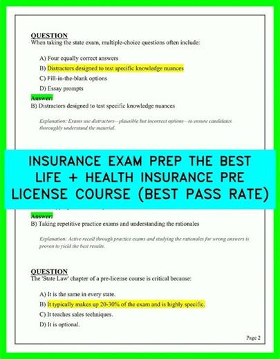 Pass the 2026 Life and Health Insurance Exam First Try With the Highest Pass Rate Course
