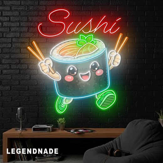 Custom Sushi Neon Sign, Japanese Food Led Light for Wall Decor, Gift for Owner Shop - Etsy