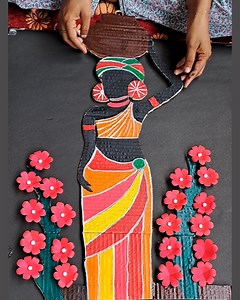 408K views · 3.7K reactions | African Women cardboard room decor craft idea #africanwomen #decor #diy #craft | Creative ViNii | Facebook