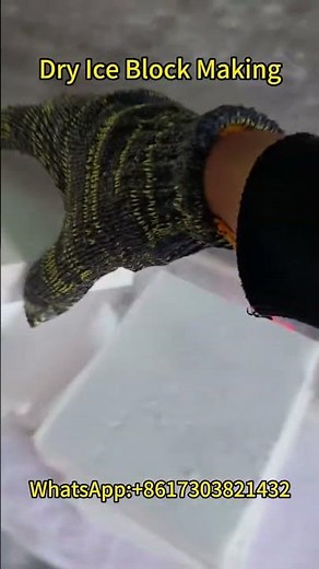 Industrial Dry Ice Block Making Machine Working Video