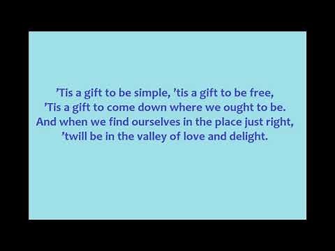 ’Tis A Gift To Be Simple