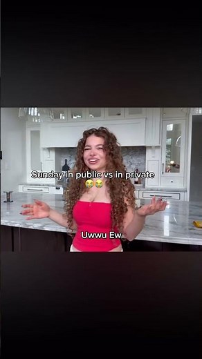 Sunday in public vs in private