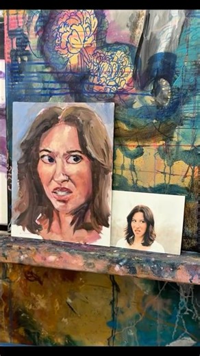 My full process: film advance to negative to print to paint #allaprima #uglystage