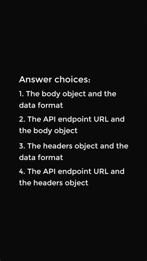 What are the two things you need to pass along to the axios .get method?