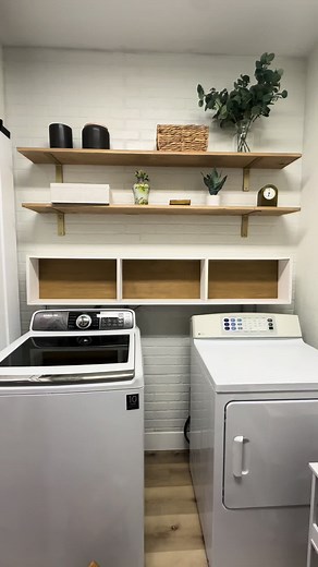 DIY Laundry Room Makeover with Hidden Washer Hookups