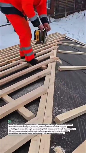 Precision Wood Cutting with Circular Saw #construction #carpentry #tools
