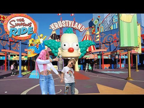 The Simpsons Ride , Full Ride {4k} Universal Studios Orlando