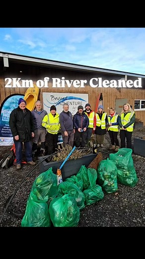 2km of river cleaned in 2 hours. Fishermen, golfers, paddlers and other fantastic locals teamed up to help us and @ksbscotland on the litter pick along the River Tay this morning. For a beautiful part of the country, it sure is manky when you start looking 👀 We will be hosting another clean up soon, please feel free to come down and lend a hand! #teambeyondadventure #keepscotlandbeautiful #litterpicking | Beyond Adventure