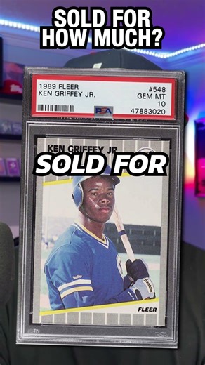 1989 Fleer Ken Griffey Jr. ROOKIE #548 graded PSA 10 Sold for How Much?