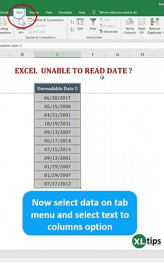 Troubleshooting: Excel Unable to Read Dates?