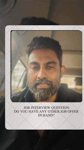 Hhary Jo on Instagram: "Recruiters or HR team might ask you, Do you have any other job offers in hand? Best answers by scenario: Scenario 1. You do have another offer Sample Answer: Yes, I do have another offer in progress. I am evaluating it, but I am genuinely interested in this role and want to make a well-considered decision based on the outcome of this interview. Scenario 2: You are in final interview stages Answer: I am in the last stages of the interview with a couple of companies, but no