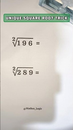 Smart Square Root Trick 😍 #maths #shorts #shortsfeed