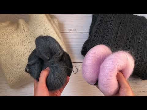 Yarn Comparison: Knitting for Olive Soft Silk Mohair vs. Drops Kid Silk Mohair | The Knit Purl Girl