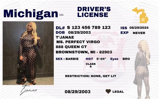 Drivers License Edible Cake Topper Image, Club Poster, Any State Drivers License, Legal AF Baddie License, Edible, Personalized DIY - Etsy