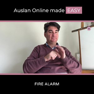 1.8K views · 61 reactions | Today, our deaf presenter shows you how to sign Fire alarms from our student Wishlist videos featured inside our Members’ Club program. Remember, the key to learning how to sign is PRACTISE! 珞 Go ahead. Have fun in signing these words  | Auslan Online | Facebook