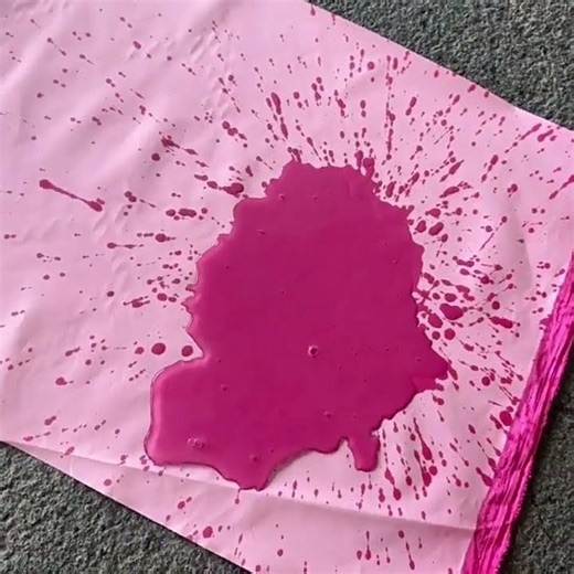 Water-Activated Pink Thin Polyester Fabric