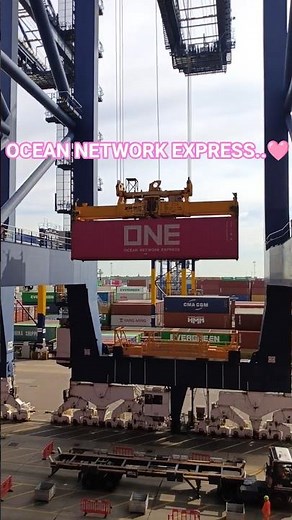 How shipping container are loaded..🩷🚢#ship #container #loading #shortvideo