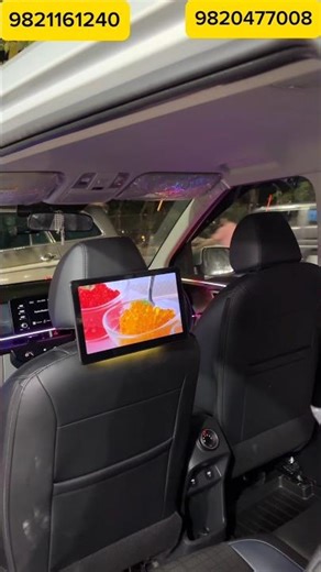 KIA CLAVIS HEADREST SCREEN LED LIGHT & AMBIENT LIGHT INSTALLATION AT GURUKRIPA MOTORS VASHI RAVI PAR