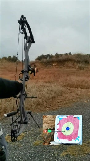 Shoot bottle caps with an arrow from 70 meters away#hunter #compoundbow #crossbow #bowhunting