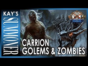 PoE 3.18 - Carrion Golems & Zombies + Explodey Animate Guardian | Mapping focus build
