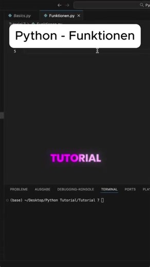 Funktionen in Python 🐍 #code #coding #tutorial #lernenmittiktok #basic