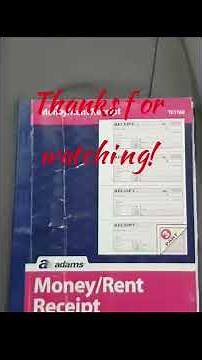 How to write a receipt