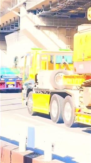 大迫力‼️重機回送.大型幅広低床トレーラー通過‼️ #トレーラー走行動画