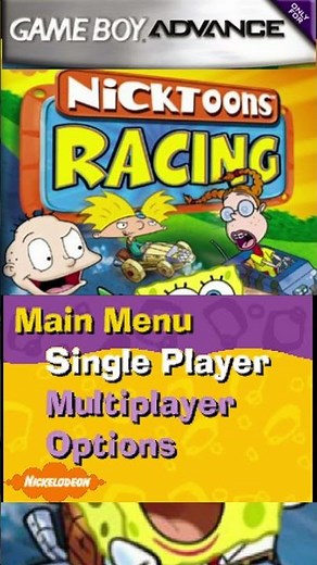 #videogamesecrets NickToons Racing on GBA UNLOCK Everything!