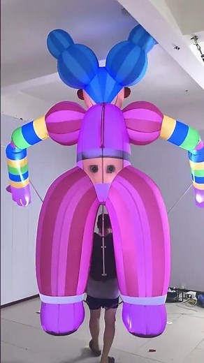 Giant Cartoon Inflatable Circus Clown Puppet Carnival Parade 3D Walking Performance #clown #mascot