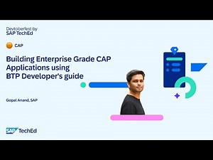 🟠 Building Enterprise Grade CAP applications using BTP Developer's guide