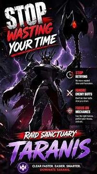 🔥 Stop wasting your time retrying Raid Sanctuary TARANIS!