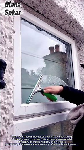 Satisfying Window Glass Cleaning | Smooth Streak-Free Finish