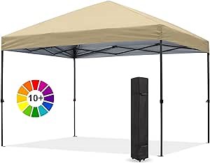 ABCCANOPY Durable Easy Pop up Canopy Tent 10x10, Beige