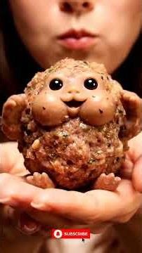 Cute Meatball NAME] Baby Feeding ASMR 🍎 | Relaxing Tiny Fruit Sounds