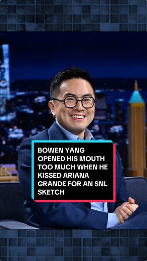 Bowen Yang's Hilarious Kiss with Ariana Grande on SNL