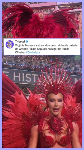 Virginia Fonseca brilha como rainha de bateria da Grande Rio