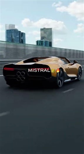 Bugatti Mistral: 1600HP Last W16 Roadster 👑🔥 #shortfeed #shorts