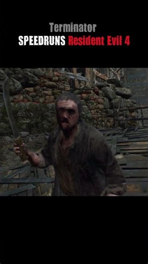 Terminator SPEEDRUNS Resident Evil 4 #shorts #residentevil #memes