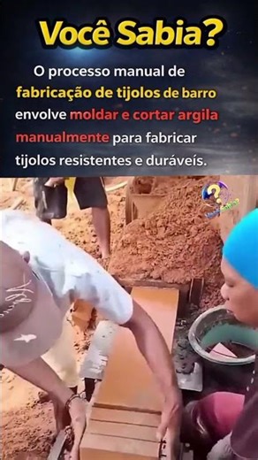 Você Não Vai Acreditar Como Tijolos São Feitos à Mão 😳🧱 #shorts