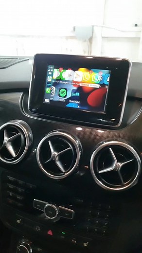 Mercedes B Class 2012 Carplay Upgrade: Factory Screen Enhancements