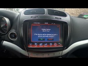 How to Forget Smartphone From Bluetooth Settings in Fiat Freem...