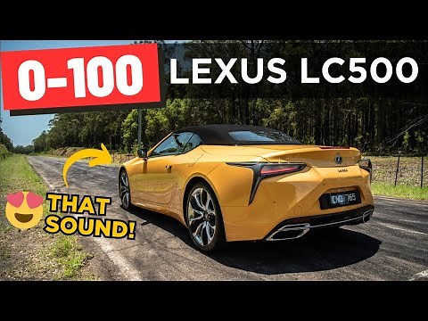 Lexus LC 500 Convertible (V8) review: 0-100, 1/4 mile, POV & engine sound