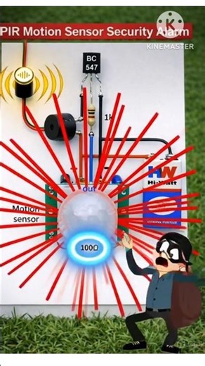 PIR Motion Sensor Alarm Circuit/Motion Activated Security Alarm