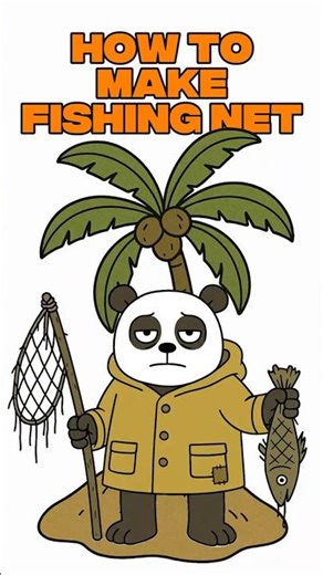 How To Make Fishing Net in Stranded Island #shorts #survival